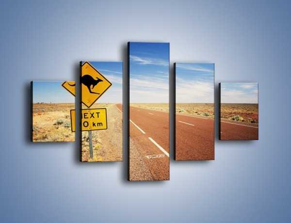 Obraz na płótnie – Droga do raju przez australię – pięcioczęściowy KN315W1