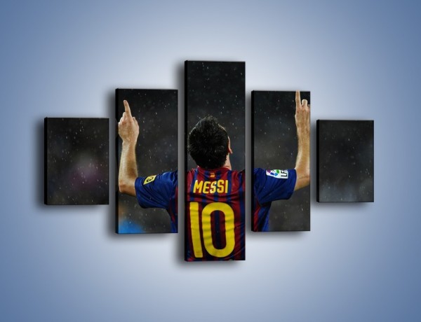 Obraz na płótnie – Messi wielkim zwycięzcą – pięcioczęściowy L241W1