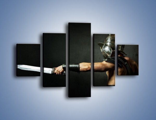 Obraz na płótnie – Miecz i zbroja – pięcioczęściowy L349W1
