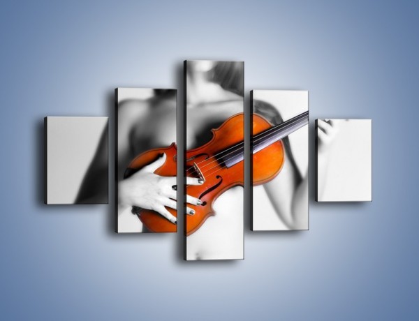 Obraz na płótnie – Muzyka grana kobiecą dłonią – pięcioczęściowy O009W1