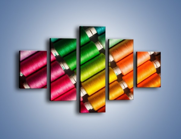 Obraz na płótnie – Szpulki kolorowych nici – pięcioczęściowy O035W1