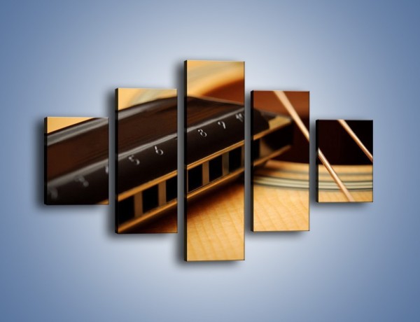 Obraz na płótnie – Instrumenty z drewna – pięcioczęściowy O108W1