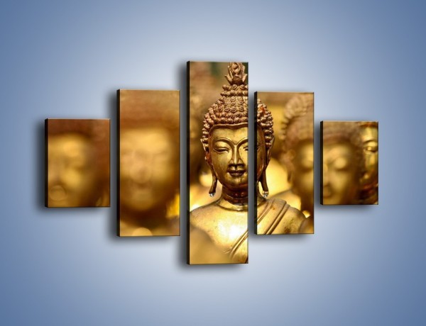 Obraz na płótnie – Złote buddy w słońcu – pięcioczęściowy O111W1