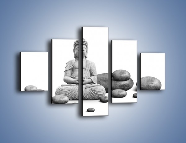 Obraz na płótnie – Budda wśród kamieni – pięcioczęściowy O229W1