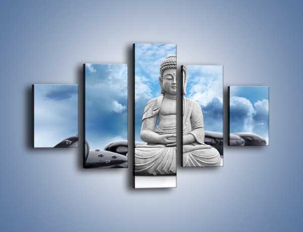 Obraz na płótnie – Z buddą w stronę nieba – pięcioczęściowy O244W1