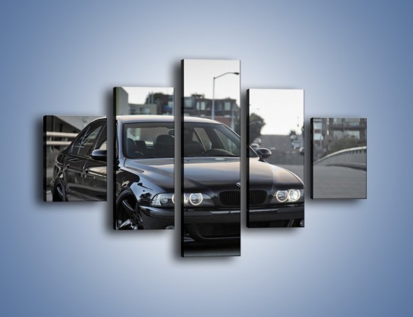 Obraz na płótnie – Czarne BMW E39 M5 – pięcioczęściowy TM072W1