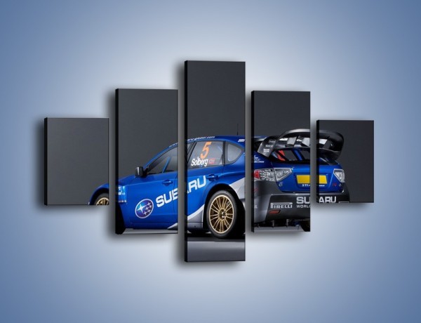 Obraz na płótnie – Subaru World Rally Team – pięcioczęściowy TM086W1