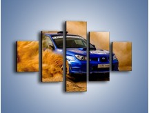 Obraz na płótnie – Subaru WRX STI na pustyni – pięcioczęściowy TM104W1