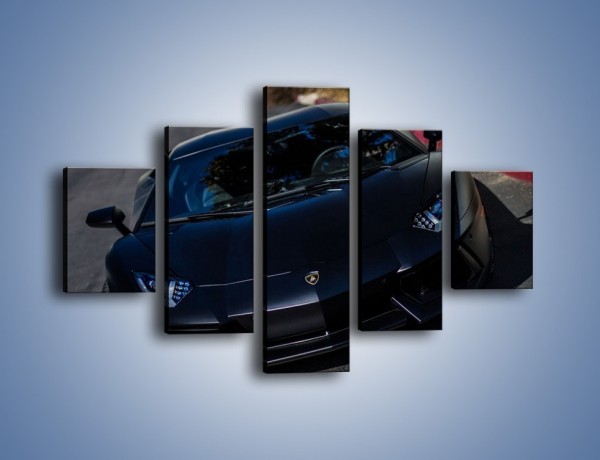 Obraz na płótnie – Lamborghini Aventador w kolorze matowym – pięcioczęściowy TM163W1