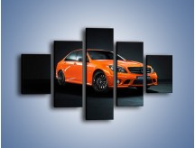 Obraz na płótnie – Mercedes Benz C 63 AMG orange – pięcioczęściowy TM192W1