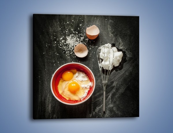 Obraz na płótnie – Ucieramy jajka na deser – jednoczęściowy kwadratowy JN659
