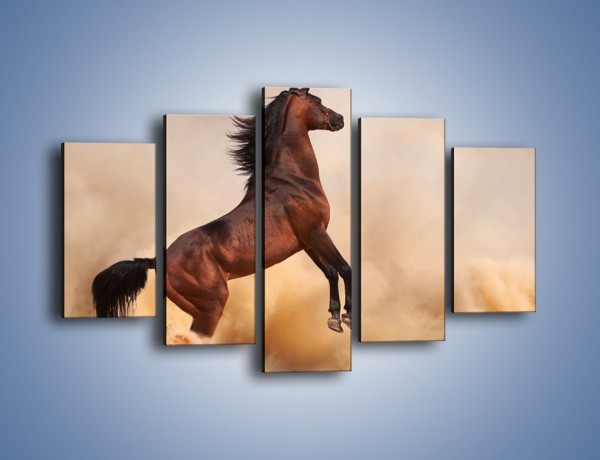 Obraz na płótnie – Koń na warcie – pięcioczęściowy Z234W1