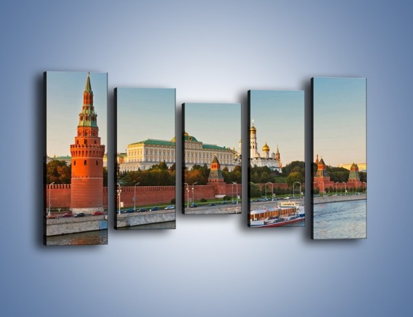 Obraz na płótnie – Kreml w środku lata – pięcioczęściowy AM164W2