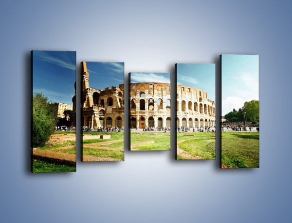 Obraz na płótnie – Koloseum w piękny dzień – pięcioczęściowy AM273W2