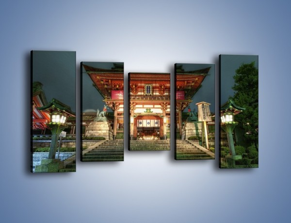 Obraz na płótnie – Świątynia w Kyoto – pięcioczęściowy AM327W2