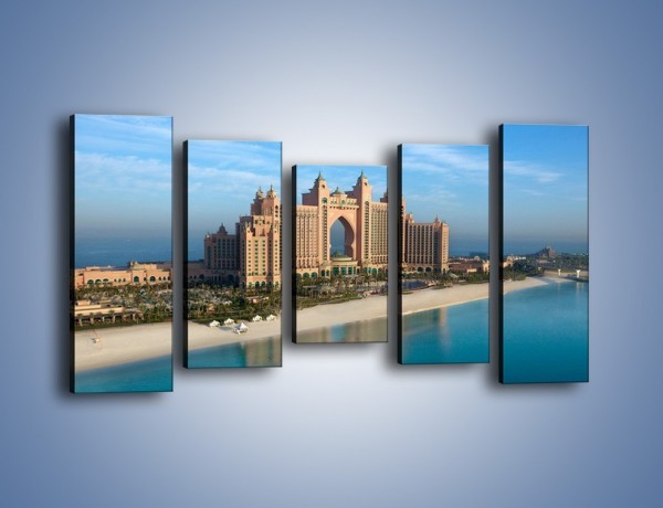 Obraz na płótnie – Atlantis Hotel w Dubaju – pięcioczęściowy AM341W2