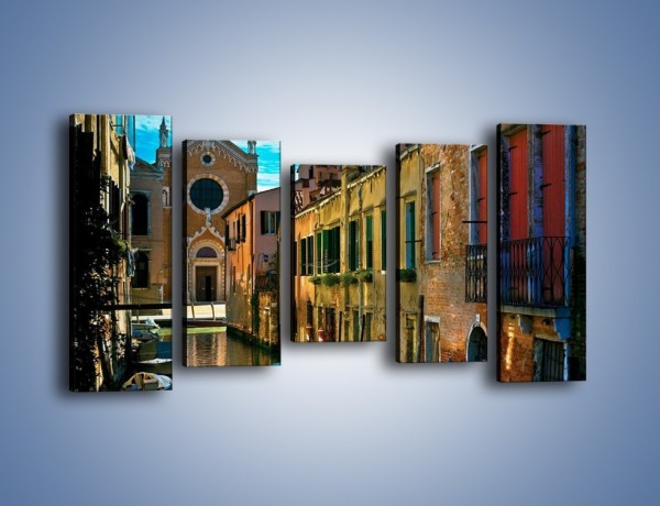 Obraz na płótnie – Cały urok Wenecji w jednym kadrze – pięcioczęściowy AM371W2