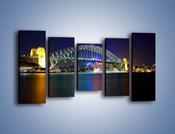Obraz na płótnie – Sydney Harbour Bridge – pięcioczęściowy AM629W2