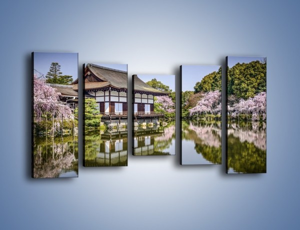 Obraz na płótnie – Świątynia Heian Shrine w Kyoto – pięcioczęściowy AM677W2