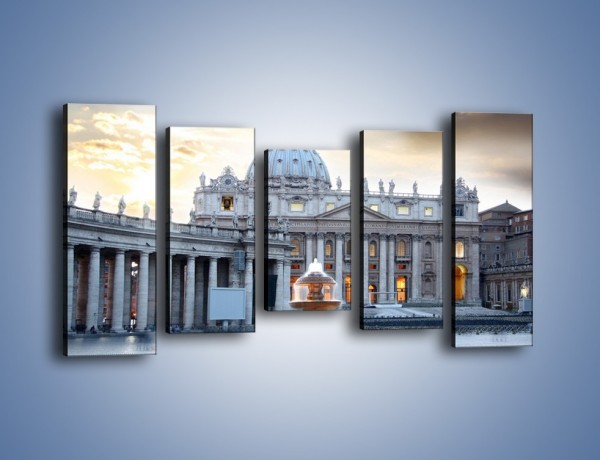 Obraz na płótnie – Bazylika św. Piotra w Watykanie – pięcioczęściowy AM722W2