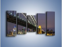 Obraz na płótnie – Sydney Harbour Bridge – pięcioczęściowy AM803W2