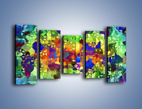 Obraz na płótnie – Mozaika w kolorze – pięcioczęściowy GR373W2