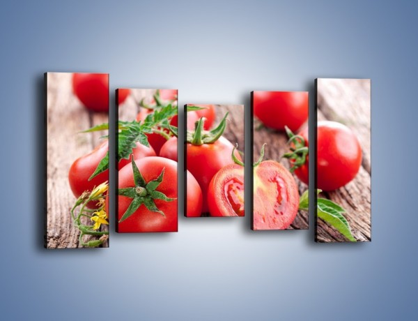 Obraz na płótnie – Pomidorowa uczta – pięcioczęściowy JN201W2