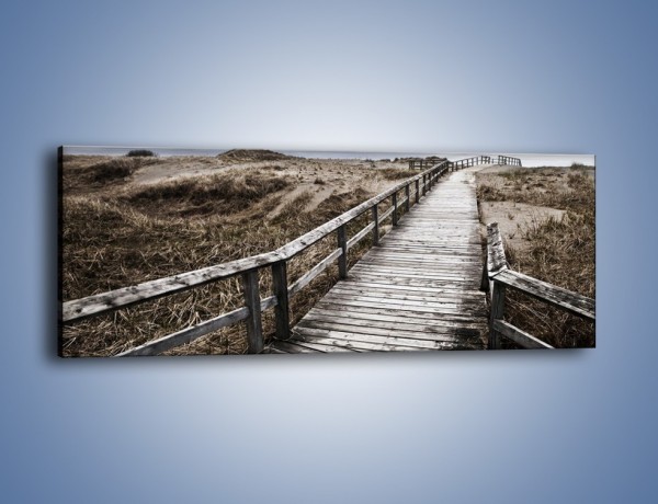 Obraz na płótnie – Szary most do nieba – jednoczęściowy panoramiczny KN031