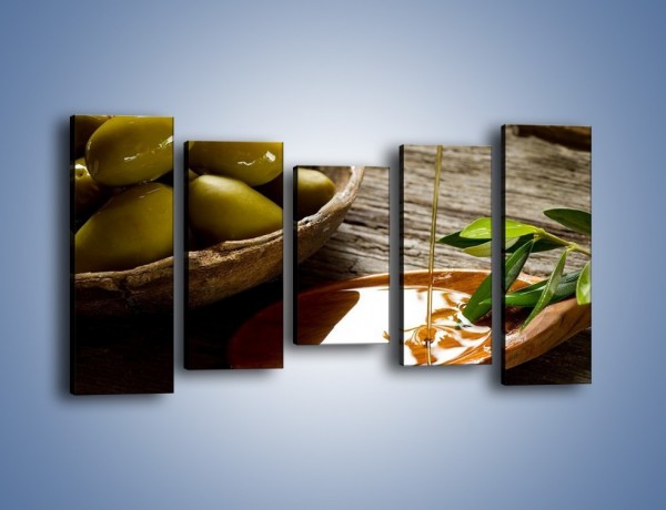 Obraz na płótnie – Bogactwa wydobyte z oliwek – pięcioczęściowy JN270W2