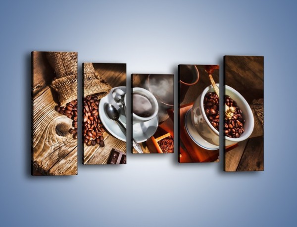 Obraz na płótnie – Smaki kawy dla dorosłych – pięcioczęściowy JN313W2