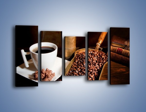 Obraz na płótnie – Opowieści przy mocnej kawie – pięcioczęściowy JN360W2
