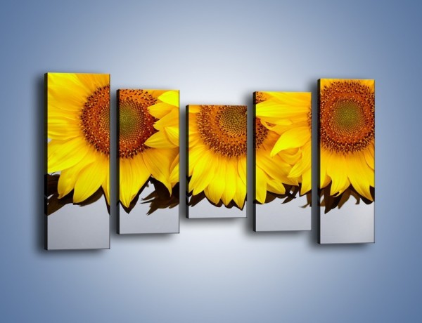 Obraz na płótnie – Najpiękniejsza odsłona słoneczników – pięcioczęściowy K416W2