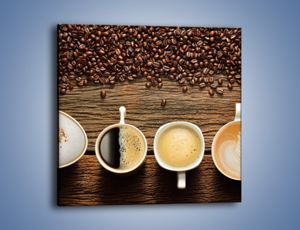 Obraz na płótnie – Kawa czarna czy biała – jednoczęściowy kwadratowy JN715