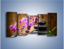 Obraz na płótnie – Po kwiatowej drabinie do celu – pięcioczęściowy K965W2