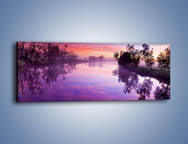 Obraz na płótnie – Woda kolorowych wdzięków – jednoczęściowy panoramiczny KN1022