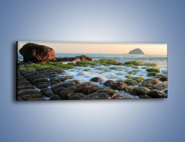 Obraz na płótnie – Ścisk wśród kamieni – jednoczęściowy panoramiczny KN1026