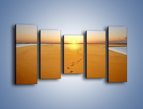 Obraz na płótnie – Piaskowym krokiem do słońca – pięcioczęściowy KN165W2