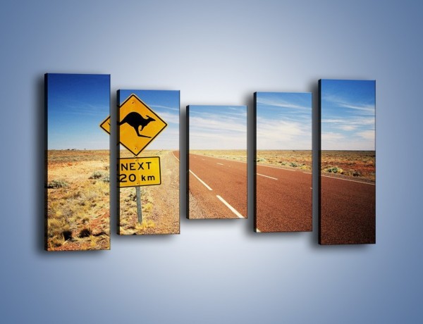 Obraz na płótnie – Droga do raju przez australię – pięcioczęściowy KN315W2