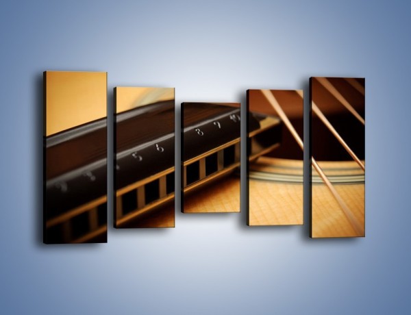 Obraz na płótnie – Instrumenty z drewna – pięcioczęściowy O108W2
