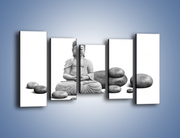 Obraz na płótnie – Budda wśród kamieni – pięcioczęściowy O229W2