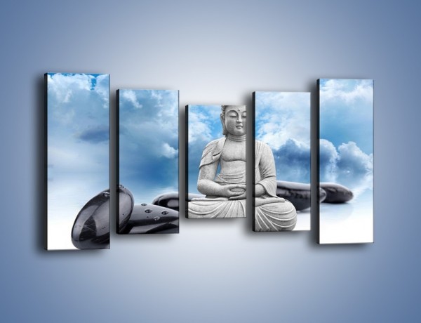 Obraz na płótnie – Z buddą w stronę nieba – pięcioczęściowy O244W2