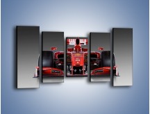 Obraz na płótnie – Scuderia Ferrari Formula 1 – pięcioczęściowy TM061W2