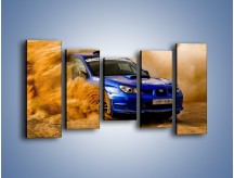 Obraz na płótnie – Subaru WRX STI na pustyni – pięcioczęściowy TM104W2