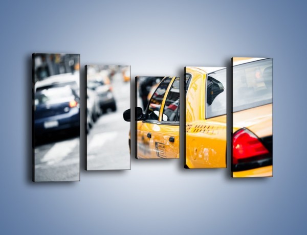 Obraz na płótnie – Żółta taksówka w Nowym Yorku – pięcioczęściowy TM150W2