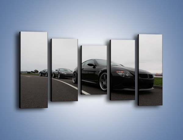 Obraz na płótnie – Luksusowe samochody na drodze – pięcioczęściowy TM179W2