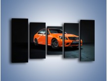 Obraz na płótnie – Mercedes Benz C 63 AMG orange – pięcioczęściowy TM192W2