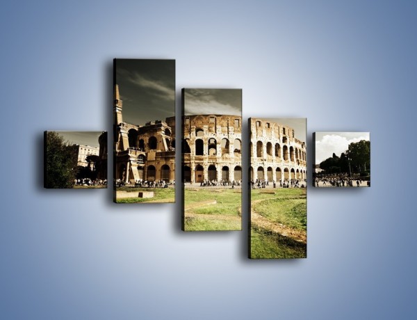 Obraz na płótnie – Koloseum przed burzą – pięcioczęściowy AM271W3