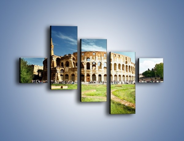 Obraz na płótnie – Koloseum w piękny dzień – pięcioczęściowy AM273W3