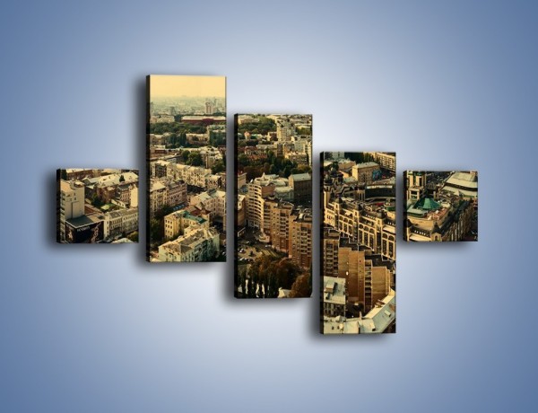 Obraz na płótnie – Panorama Kijowa – pięcioczęściowy AM326W3