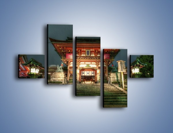 Obraz na płótnie – Świątynia w Kyoto – pięcioczęściowy AM327W3